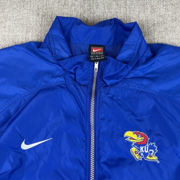 Nike Tracksuit 2 Piece Kansas University Jayhawks Men's Large Jacket Pants Blue - Picture 4 of 16